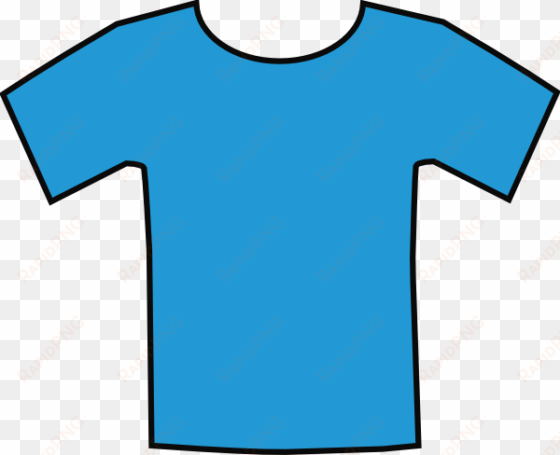 t shirt template free - blue shirt clipart