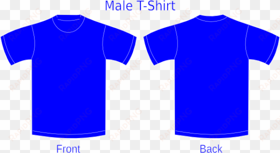 T Shirt Vector Blue transparent png image