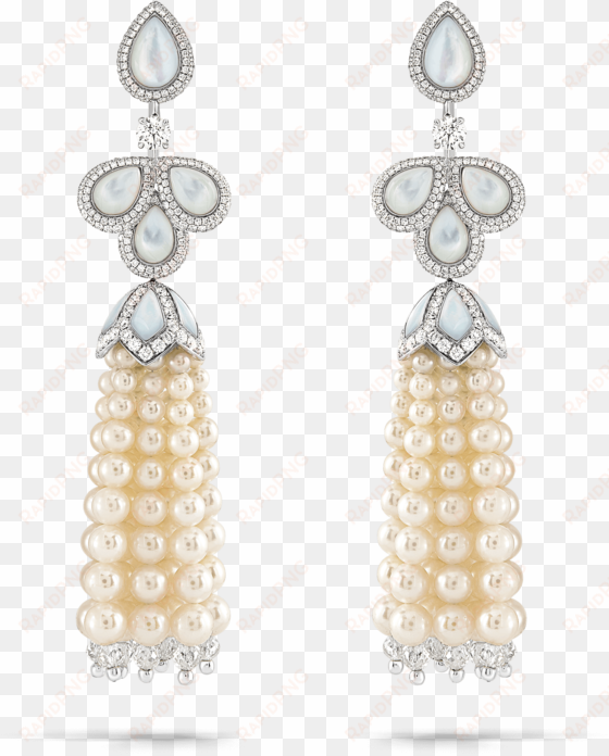 ta 09 011 01 akoya pearl tassel earrings - earrings