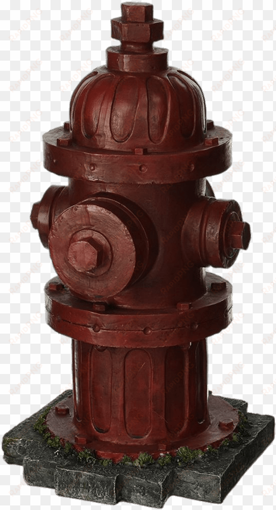 table art decor decorative red fire hydrant statue