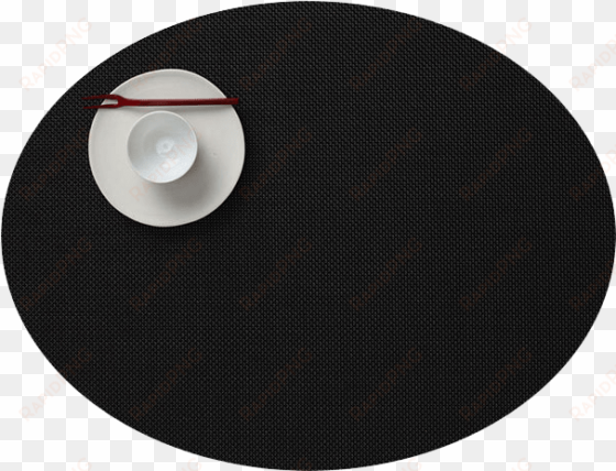 table - mini basketweave placemat chilewich color: black zinc,