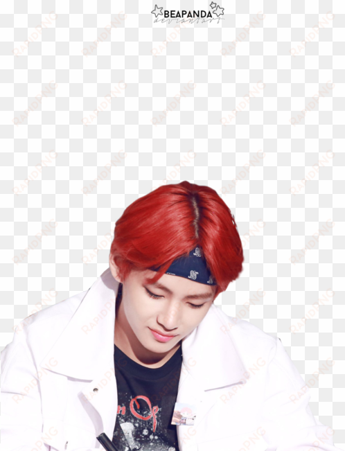 taehyung png and bts png image - taehyung red png