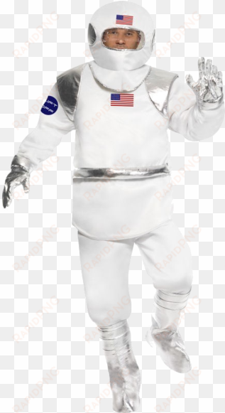 take one giant leap in the adult astronaut space suit - spaceman costume white smiffys
