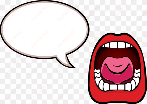 talking mouth clipart - screaming mouth cartoon