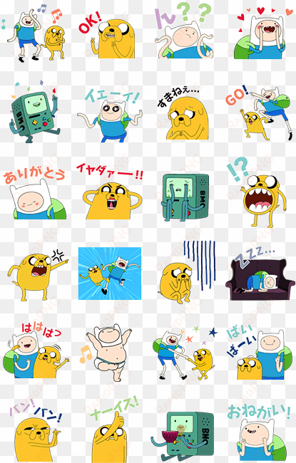 talking moving adventure time - adventure time line sticker