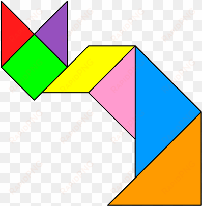 tangram grumpy cat - tangram animals cat