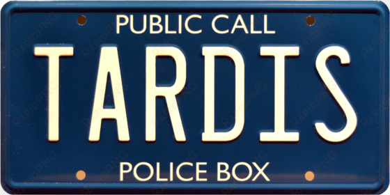 tardis prop plate movie memorabilia from doctor who - doctor who / tardis *metal stamped* standard usa size