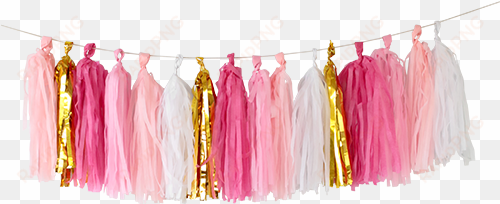 tassel garland png picture royalty free library - 1 kit de guirlande tassel rose & dore