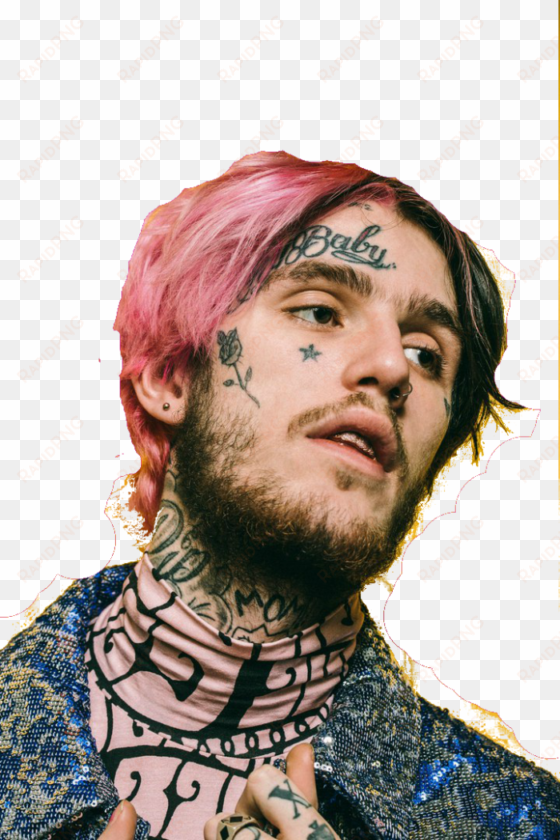 tatuaje en la cara lil peep