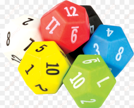 tcr20806 12 sided dice 6-pack image - dungeons and dragons dice png