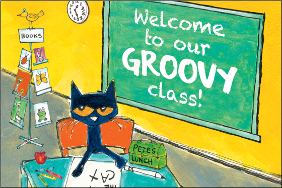 tcr63934 pete the cat welcome to our groovy class postcards - pete the cat got class