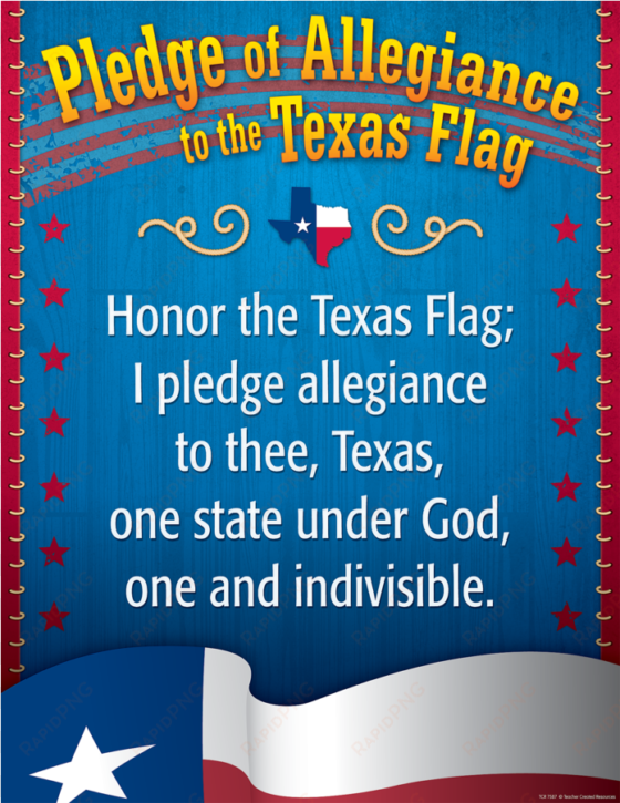 tcr7587 pledge of allegiance to the texas flag chart - teacher created resources pledge of allegiance