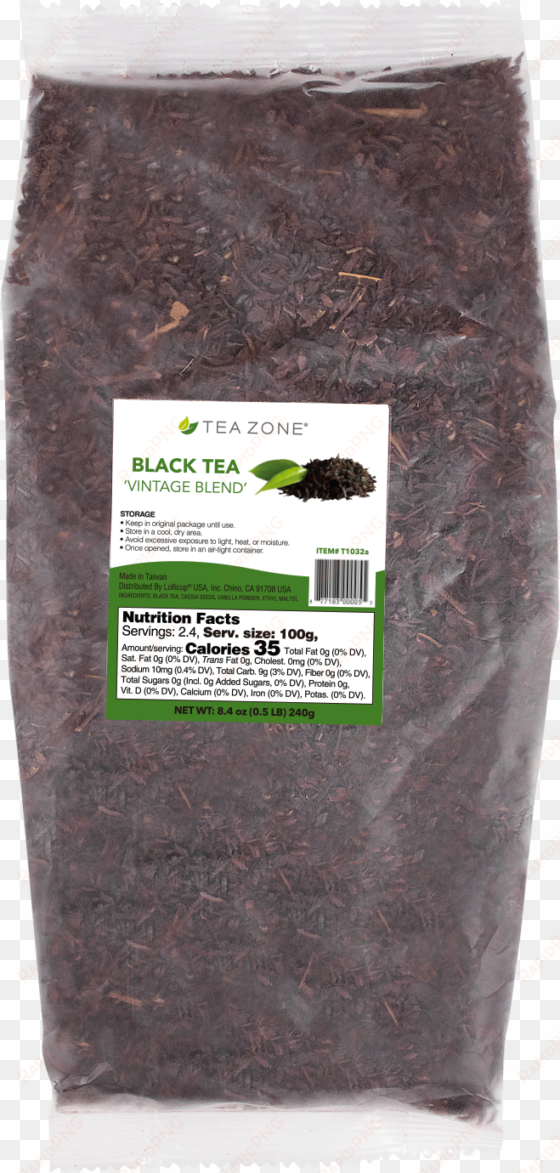 tea zone "vintage blend" black tea - brown rice