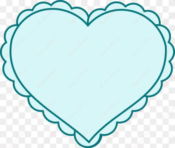 teal heart with lace outline svg clip arts 600 x 508