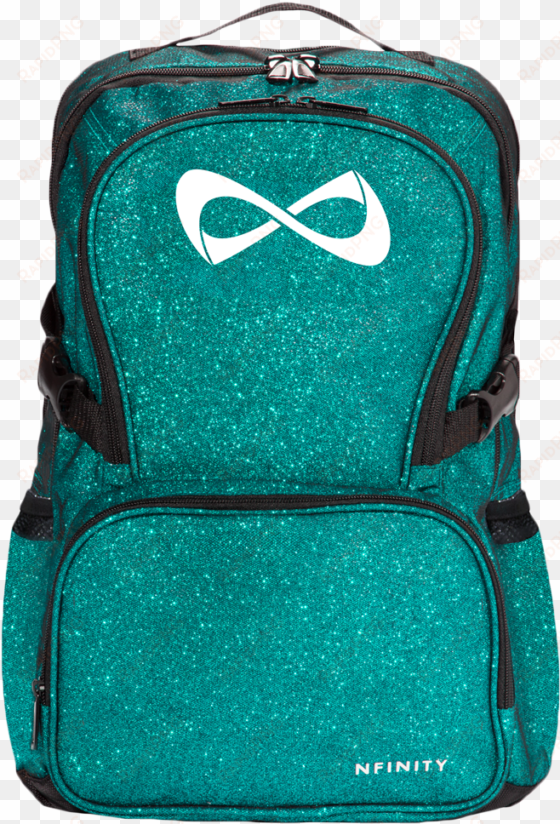 teal sparkle cheerleading camp, volleyball, cheer shoes, - nfinity sparkle backpack, purple