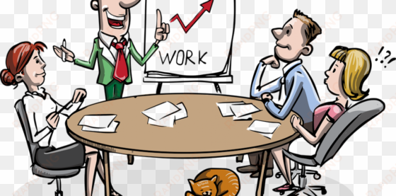 teamwork cartoon - clipart of workplace