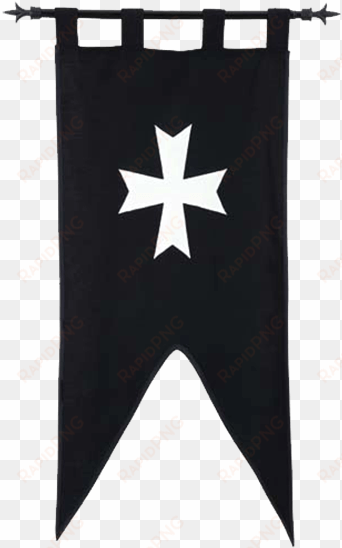Templar Knight Order Of Hospitallers Banner By Marto - Medieval Flag Png transparent png image