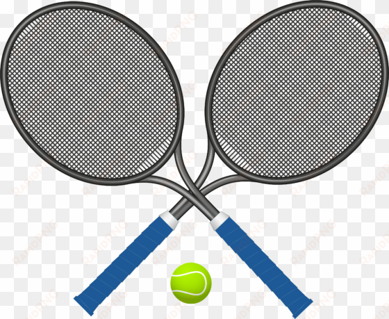 Tennis Rackets With Ball Png Clipart - Tennis Bat And Ball Png transparent png image