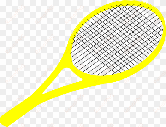 tennis yellow clip art - racket clipart