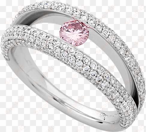 tension set argyle pink diamond ring c952 - pink argyle diamond jewellery
