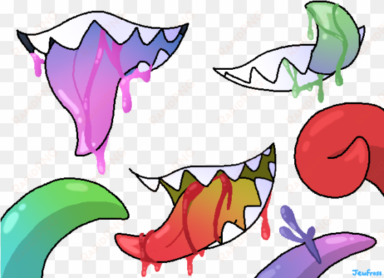 tentacles and teeth by jewfross on deviantart png transparent - digital art