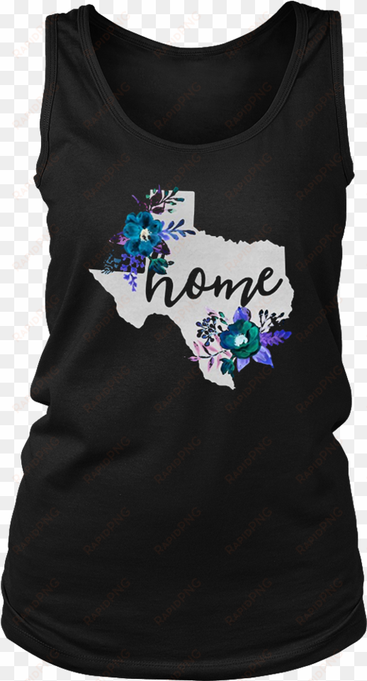 texas home chalkboard watercolor flowers state t-shirt - shirt