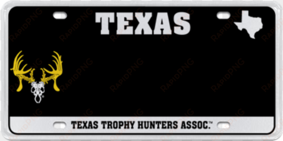 texas trophy hunters license plate