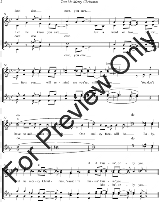 text me merry christmas thumbnail - muusika part uusberg sheet music