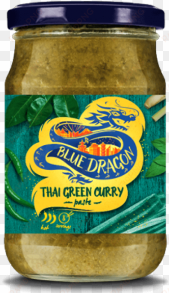 thai green curry paste with real lemongrass, fish sauce - blue dragon thai green curry paste