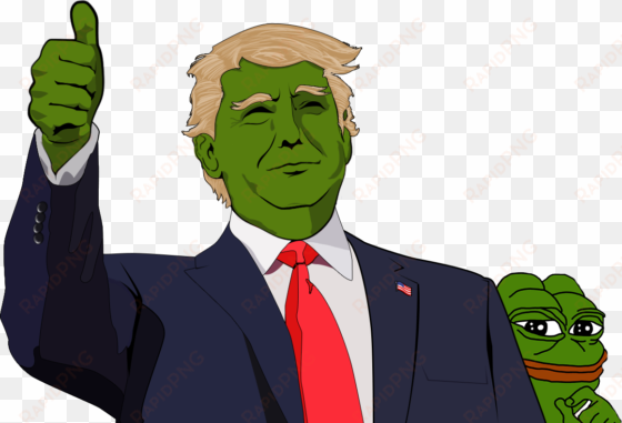 thank you pepe the frog for my main campaign manager - trollen trump en thierry