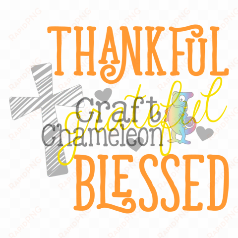 thankful grateful blessed wordart digital design - design