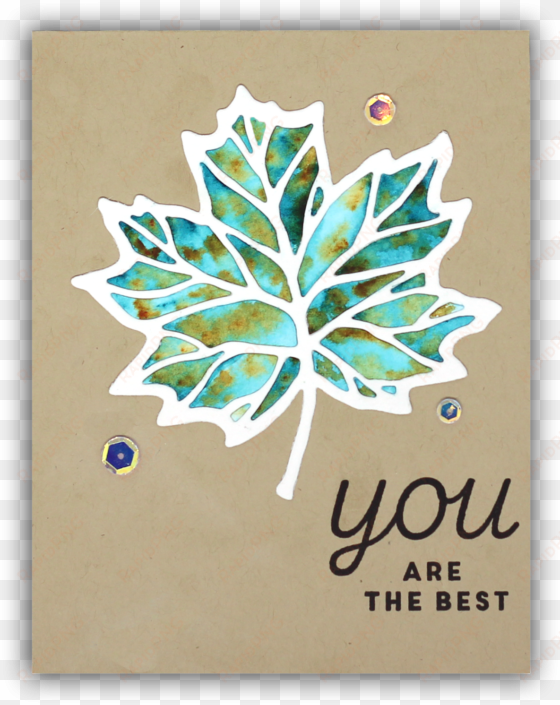 thankful leaves turnabout card by understand blue - cardmaking