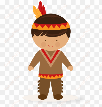 Thanksgiving Boy Native American Svg Scrapbook Cut - Native American Boy Clipart transparent png image