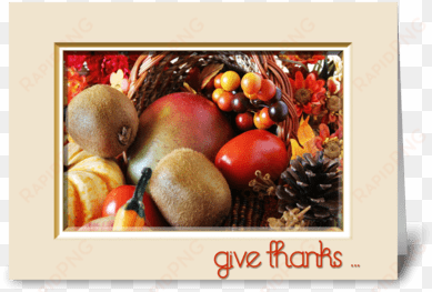thanksgiving cornucopia greeting card - blessed sukkot card
