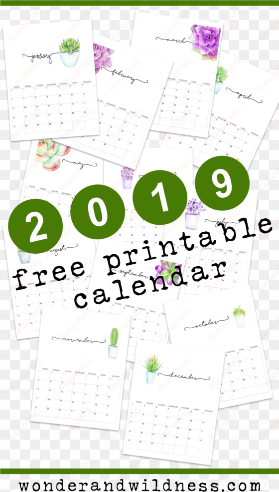 the 2019 calendar is available here - paper