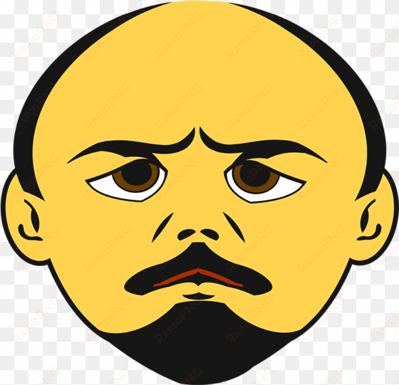 The Above Lenin Emoticon Is Available On Pixabay In - Lenin Emoji transparent png image