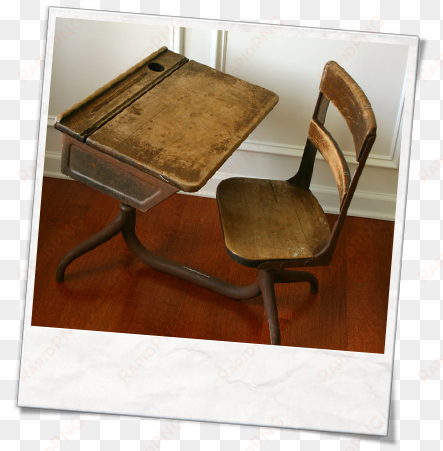 the adjustable school desk - old school elementary desk