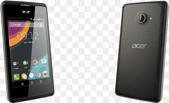 the back of the phone is simple matte gray plastic, - acer liquid z220 - double sim - 8 go - noir - gsm