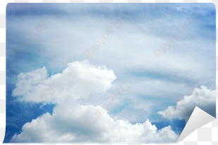 the blue sky with clouds, background wall mural • pixers® - star