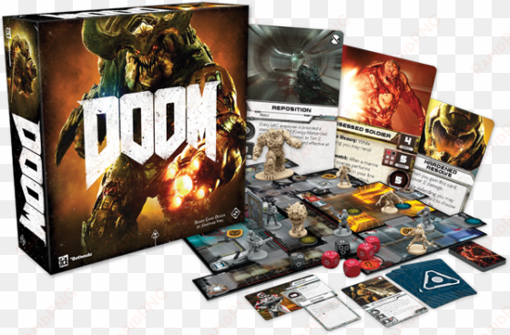 the board game - doom 2016 board game