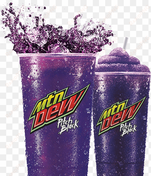 the bold flavor of dew with a twist of citrus and dark - mountain dew pitch black slushie