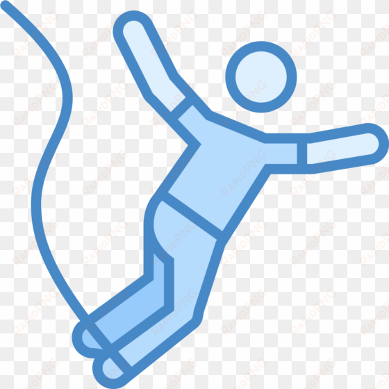 the bungee jumping icon is a icon with a person falling - bungee jumping icon