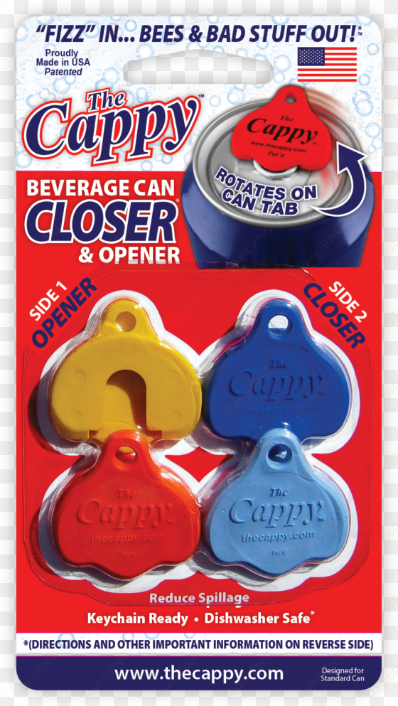 the cappy - cappy beverage can closers openers set