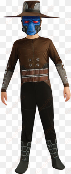 the child cad bane star wars costume includes a black - childs cad bane costume - star wars - small