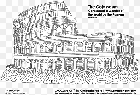 the colosseum - watercolor painting