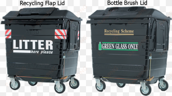 the continental 1280 recycling bin offers the largest - litre