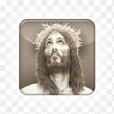 the crown of thorns app - christ banner - green backing