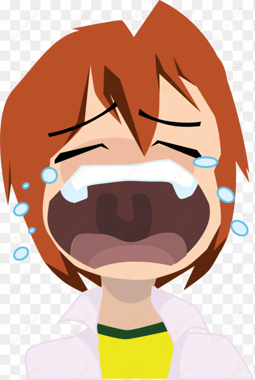 the crying boy face with tears of joy emoji computer - boy cry clipart png