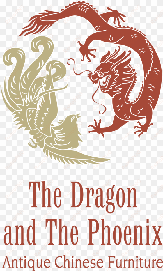 the dragon and the phoenix logo png transparent - dragon and phoenix vector