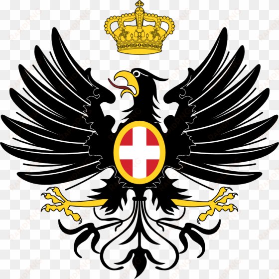 the eagle of the savoy family - renaissance italian emblem